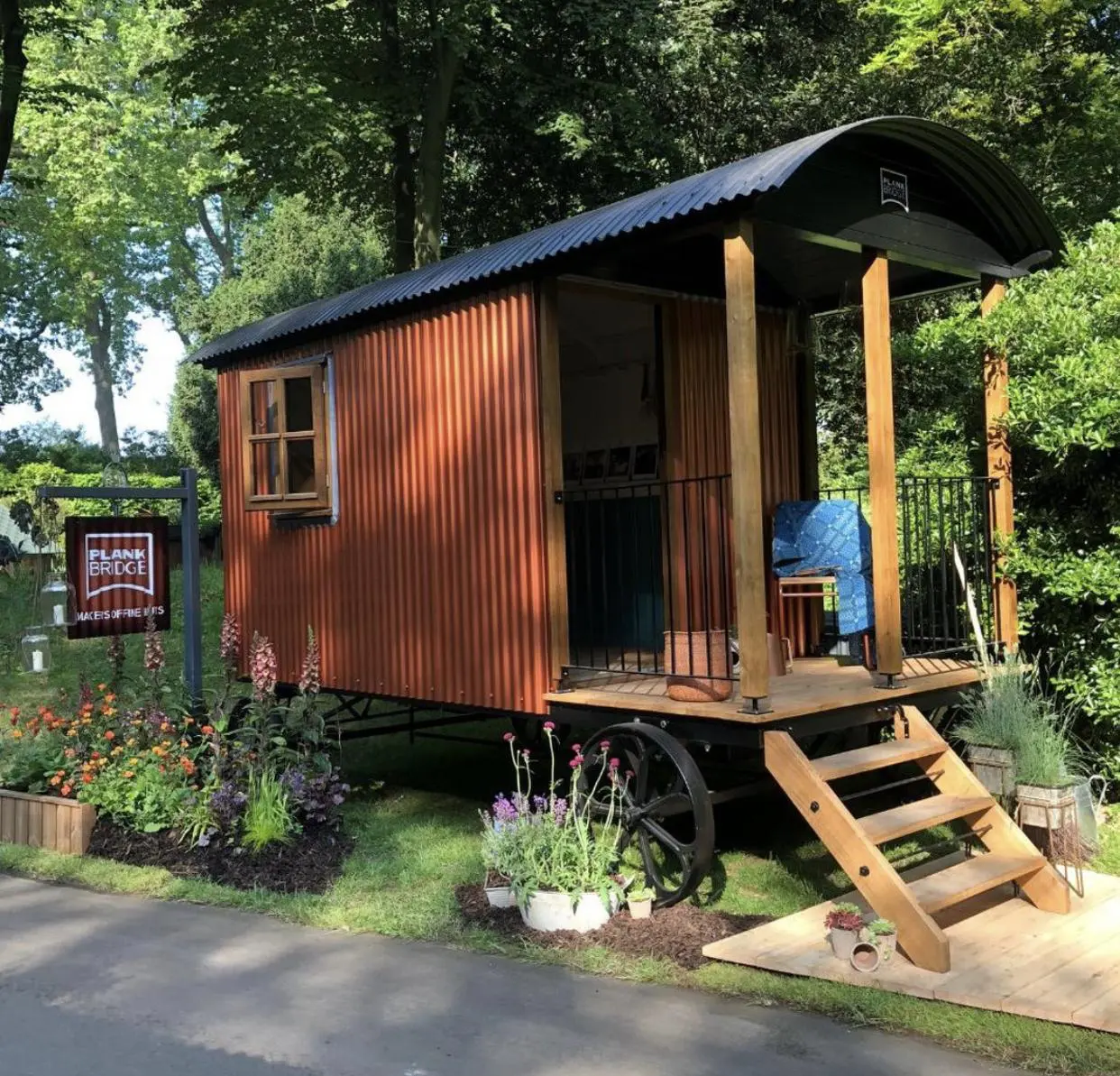 The Plankbridge copper hut at Chelsea Flower Show 2018