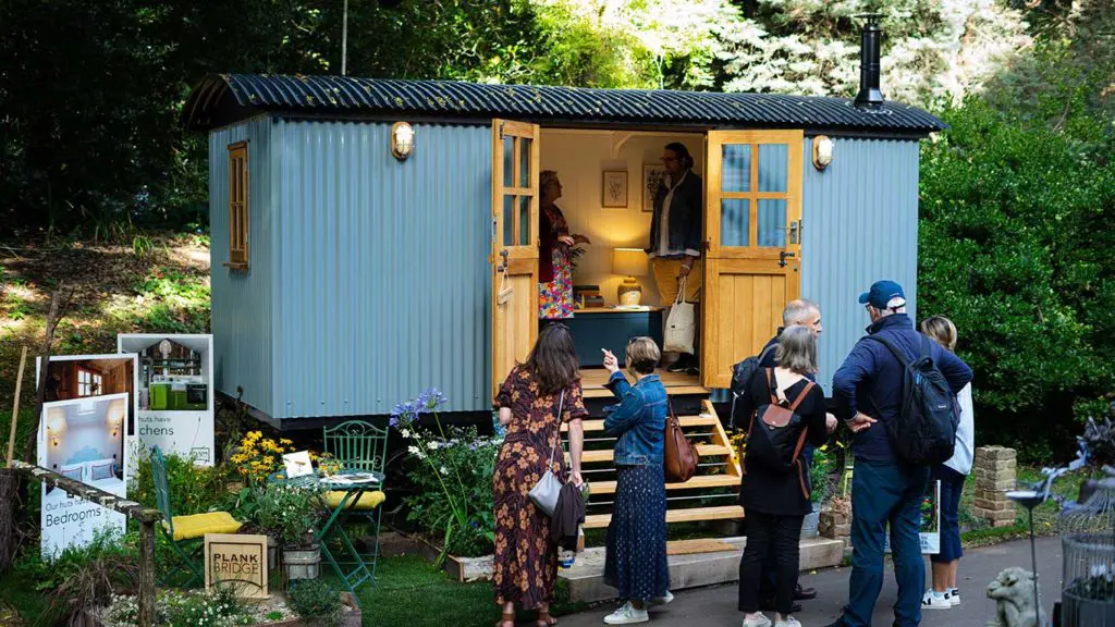 The Plankbridge Cabin at Chelsea Flower Show 2021