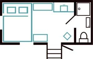 Plankbridge Cabin populated plan