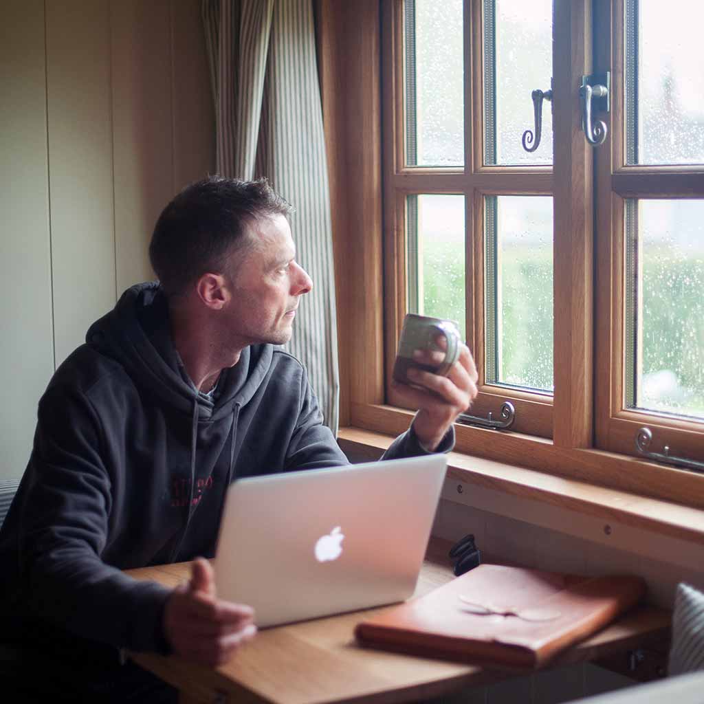 Shepherd's hut garden office or studio