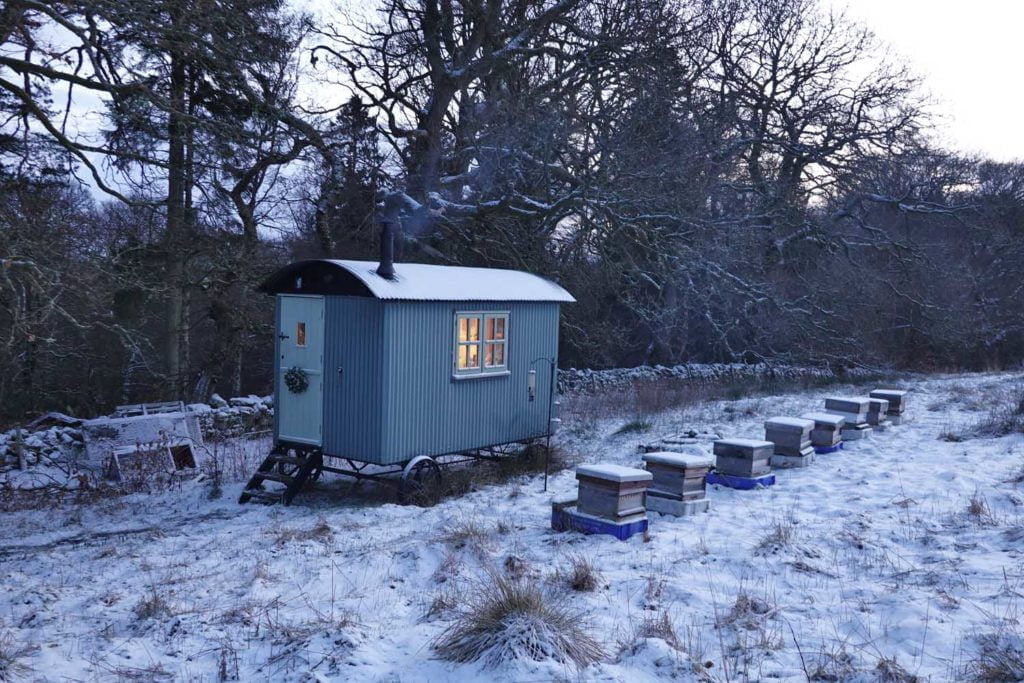 Snug shepherd's hut