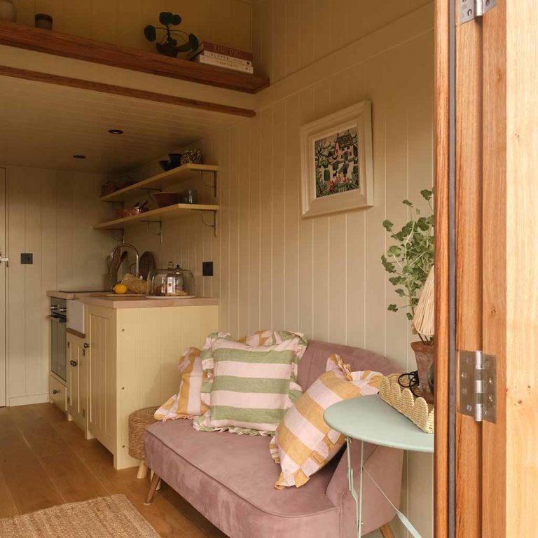 The Plankbridge Sixpenny Hut House interior