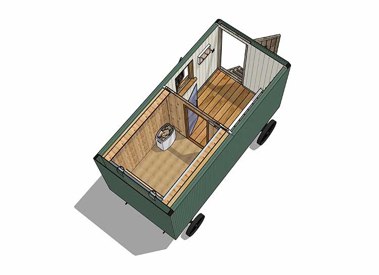 Sauna Snug CAD drawing