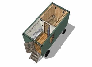 Sauna Snug CAD drawing