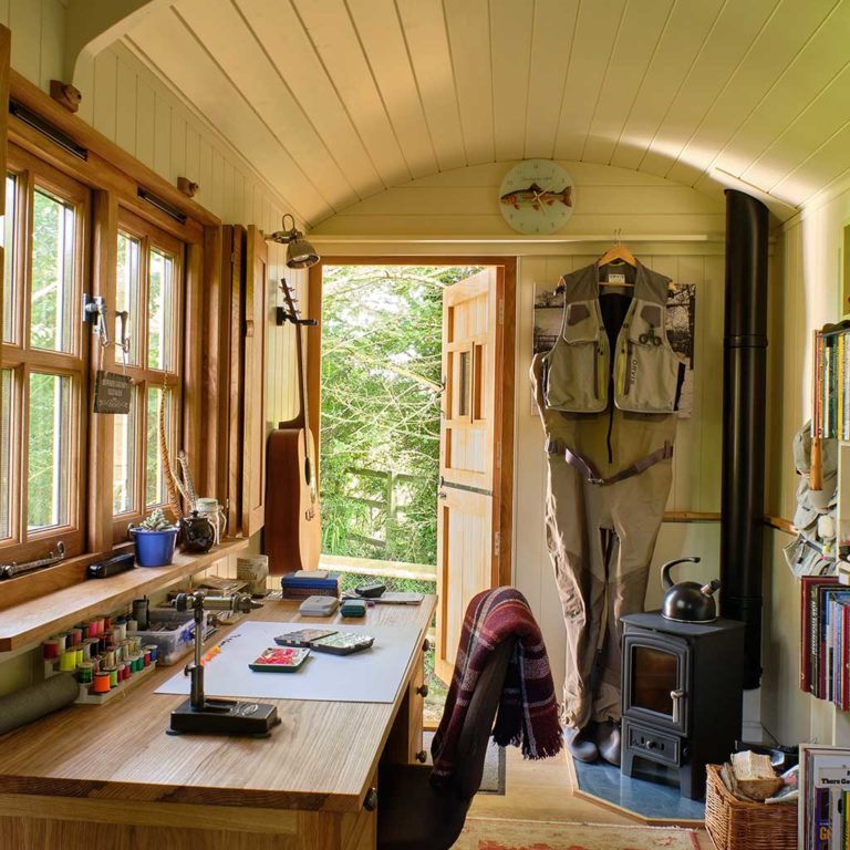 Plankbridge Studio shepherd's hut