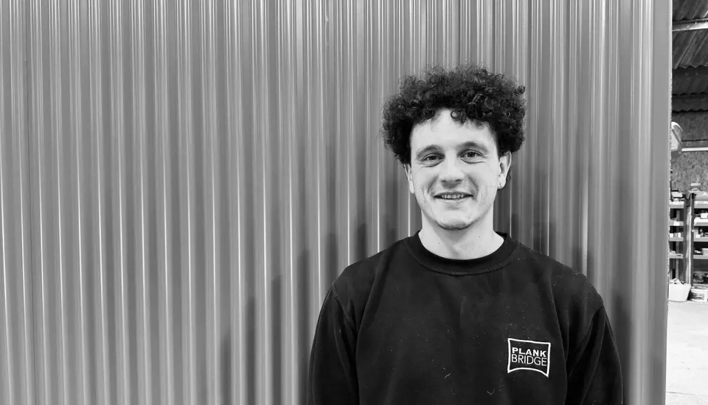 Toby, hutmaker at Plankbridge