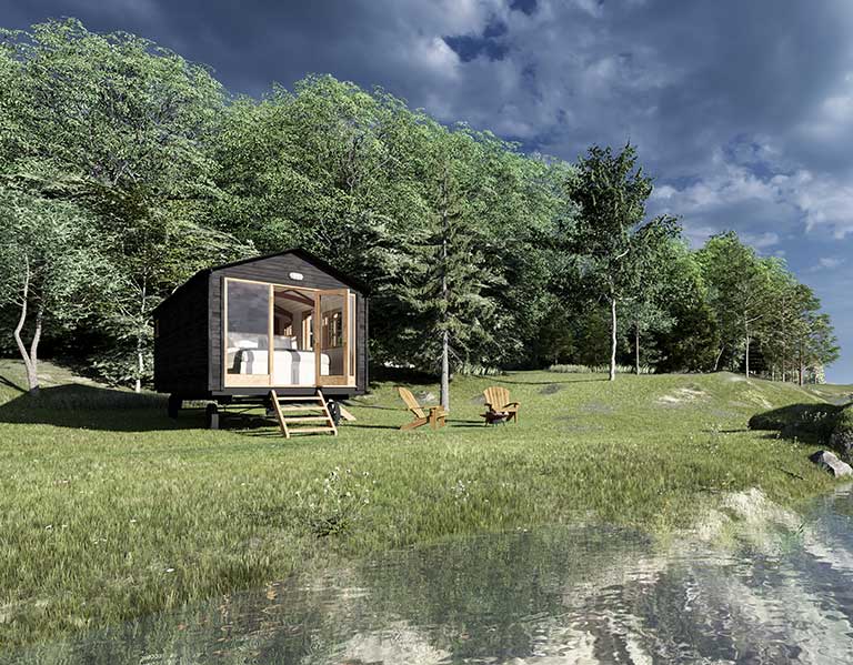 The Plankbridge Ridge House shepherd's hut