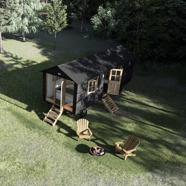 The Plankbridge Ridge House shepherd's hut