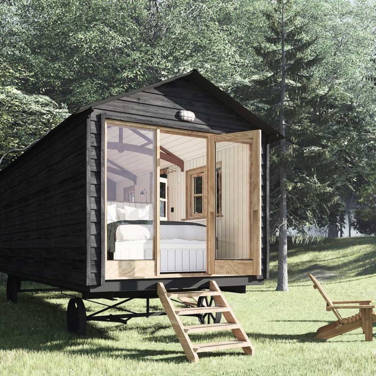 The Plankbridge Ridge House shepherd's hut