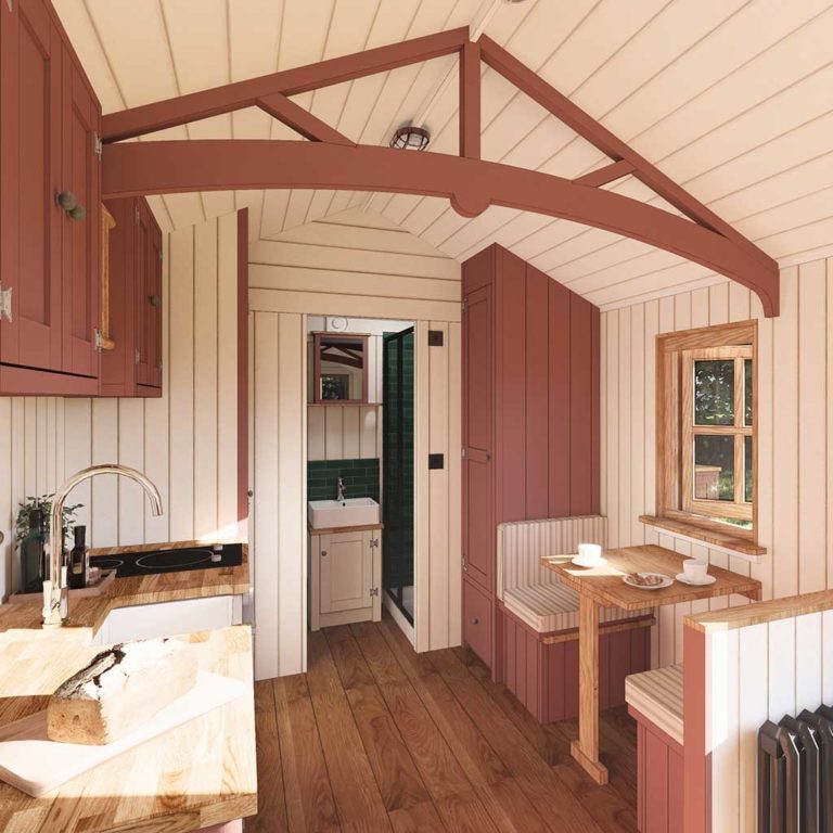The Plankbridge Ridge House shepherd's hut