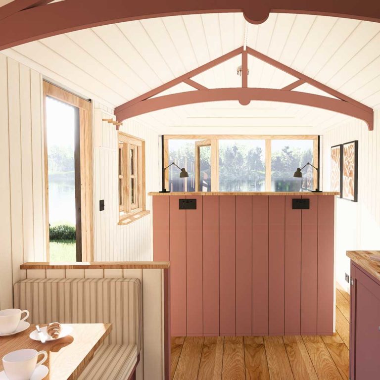 The Plankbridge Ridge House shepherd's hut
