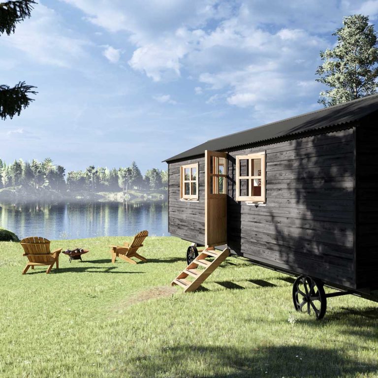 The Plankbridge Ridge House shepherd's hut