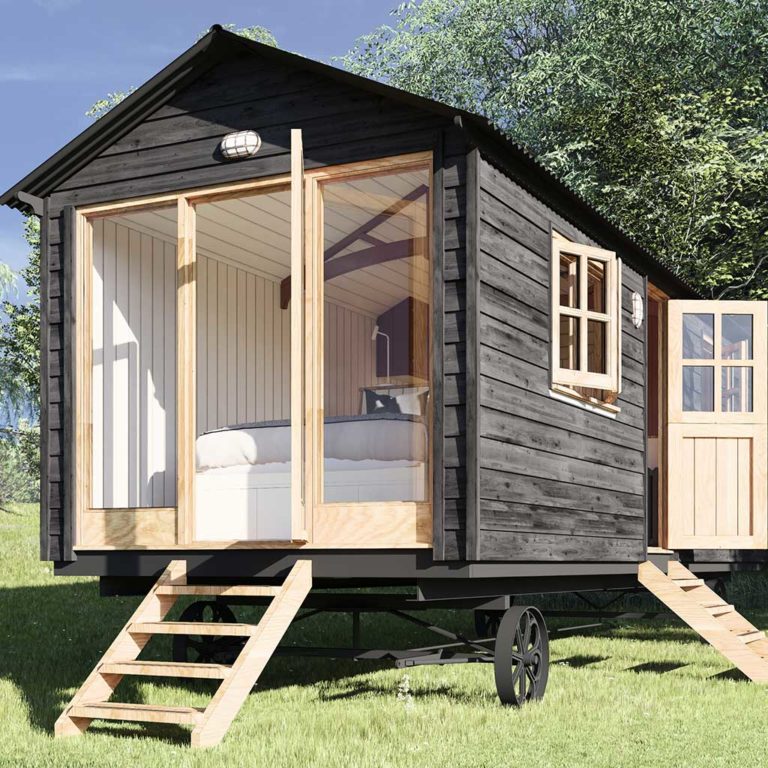 The Plankbridge Ridge House shepherd's hut